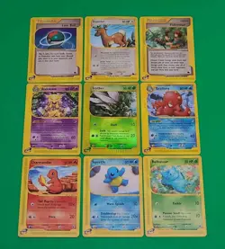 Pokemon TCG X9 E-Reader Series Cards Aquapolis Exped Skyridge 1 Holo 2 Rares - Image 1