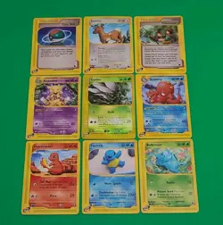 Pokemon TCG X9 E-Reader Series Cards Aquapolis Exped Skyridge 1 Holo 2 Rares - Image 4