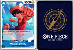 ONE PIECE CARD GAME - MONKEY .D. LUFFY - PROMO CARD #P-055 NM - Image 1