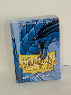 60 Dragon Shield Japanese Matte Sky Blue Card Sleeve Deck Protector - Image 1