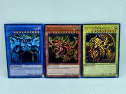 Yugioh! Egyptian God Cards | Ultra Rare Holos Full Set | Slifer, Ra, and Obelisk - Image 1