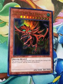 Yugioh! Egyptian God Cards | Ultra Rare Holos Full Set | Slifer, Ra, and Obelisk - Image 3
