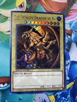Yugioh! Egyptian God Cards | Ultra Rare Holos Full Set | Slifer, Ra, and Obelisk - Image 4