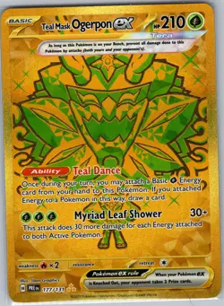 Teal Mask Ogerpon ex 177/131 SV: Prismatic Evolutions - Pokemon Card - NM - Image 1