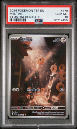 PSA 10 Gem Mint | Pokemon Temporal Forces Meltan Illustration Rare 179/162 Card - Image 1