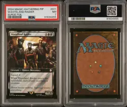 MTG Wasteland Raider Extended Surge Foil - Fallout (PIP) #911 Rare PSA 7 POP 1 - Image 3
