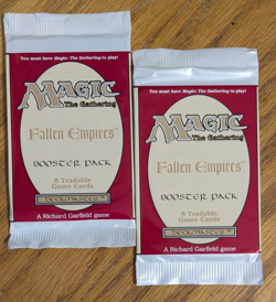 MTG - 2x Fallen Empires Booster Pack - Magic the Gathering Factory Sealed 1994 - Image 1
