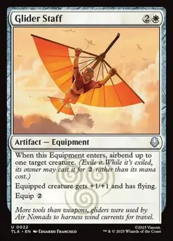 1x Glider Staff - Foil NM Eng MTG - Avatar The Last Airbender - Image 1