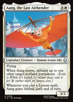 1x Aang, the Last Airbender - Foil NM Eng MTG - Avatar The Last Airbender - Image 1