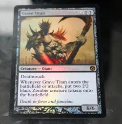 Magic the Gathering - Media Promos Grave Titan 2012 Promo Foil - Image 1