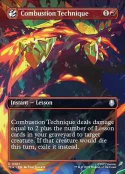 1x Combustion Technique - Extended Art NM Eng MTG - Avatar The Last Airbender - Image 1