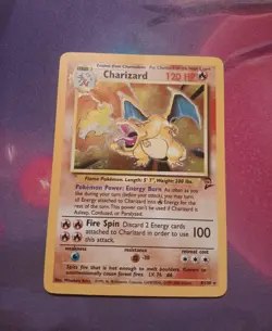Pokemon Base Set Charizard Holo 4/130 - Lightly Played (Damage/Crease) - Image 1