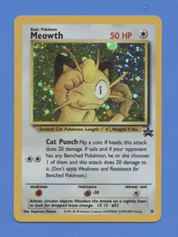 Pokemon TCG Promo Set Meowth 10 Holo - Image 1