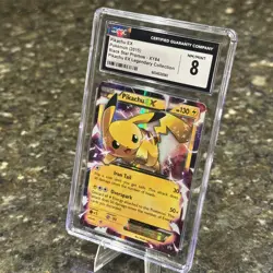 Pikachu EX XY84 XY Legendary Collection Black Star Promo Pokemon CGC 8 - Image 3
