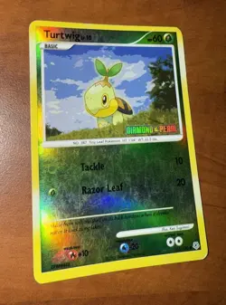 Turtwig 103/130 | Diamond and Pearl Stamped Holo | 2007 English Pokemon - Image 1