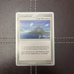 Pokemon TCG - Lake Boundary - 112/123 - 2008 World Championships - NM Uncommon - Image 1