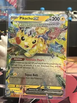 Pikachu EX 57/191 Surging Sparks Double Rare Pokemon TCG NM - Image 1