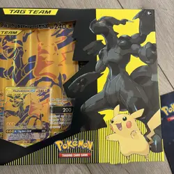 Pokemon Pikachu & Zekrom GX Tag Team Premium Collection Sealed Evolving Skies - Image 3