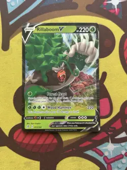 Pokemon Rillaboom V 017/192 - SWSH Rebel Clash - Half Art - Image 1