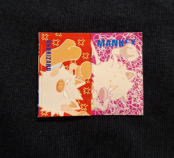 Mankey Primeape Rare Sticker Seal Pokemon Nintendo Zukan Japanese Bandai Vintage - Image 1