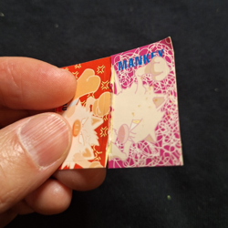 Mankey Primeape Rare Sticker Seal Pokemon Nintendo Zukan Japanese Bandai Vintage - Image 2