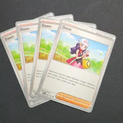 x4 Dawn 087/094 - ME02 Phantasmal Flames PFL Pokemon NM/M English 4x Playset EN - Image 1