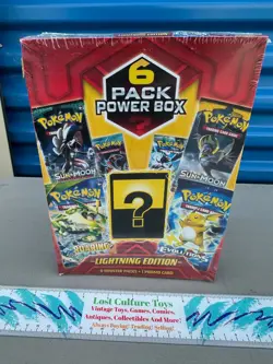 2018 Pokemon 6 Pack Power Box Lightning Edition Sealed Rare - Image 1
