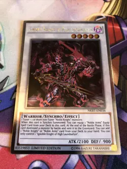 Yugioh Ignoble Knight of High Laundsallyn Platinum NKRT-EN036 Lightly Played - Image 1