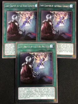 YUGIOH LAST CHAPTER OF THE NOBLE KNIGHTS NKRT-EN017 PLATINUM X3 NM - Image 1