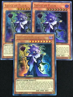 YUGIOH SAUGE DE FLEUR LED8-EN021 1ST ULTRA X3 NM - Image 1