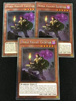 Yugioh Noble knight Eachtar NKRT-EN011 Platinum x3 (NM) - Image 1