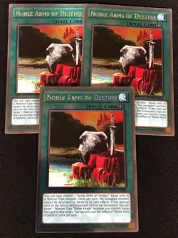 Yugioh Noble Arms Of Destiny NKRT-EN022 Platinum x3 (NM) - Image 1