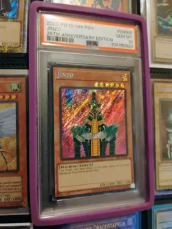 Yu-Gi-Oh Jinzo PSV-EN000 Secret Rare 25th Anniversary PSA 10 Gem Mint - Image 3