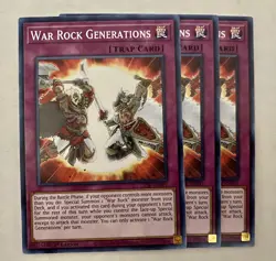 Yugioh! 3x War Rock Generations LIOV-EN091 Common 1st ed NM - Image 1