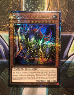 *** TOON BLACK LUSTER SOLDIER *** QUARTER CENTURY SECRET RARE RA03-EN272 YUGIOH! - Image 1