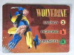 WOLVERINE 5 card LOT : Marvel OVERPOWER 1995 Wolverine Heal, Snikt, Berserk At - Image 2