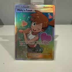 Pokemon TCG Misty's Favor Holo Full Art Ultra Rare Card 235/236 - Image 1