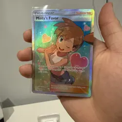Pokemon TCG Misty's Favor Holo Full Art Ultra Rare Card 235/236 - Image 3