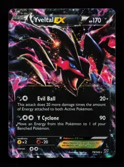 Yveltal EX 79/146 Ultra Rare XY Base Set Pokemon Card - Image 1
