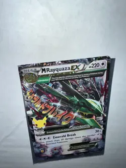 Mega Rayquaza EX 76/108 Celebrations 25th Anniversary Pokemon Card Holo - Image 1