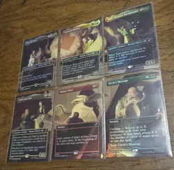 Mtg Avatar Scene Cards. Set Of 6. NM Foil. Includes Art Cards And Stand - Image 1