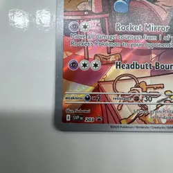Team Rocket’s Wobbuffet 203 Pokemon Card TCG Scarlet & Violet Promo Holo NM - Image 5