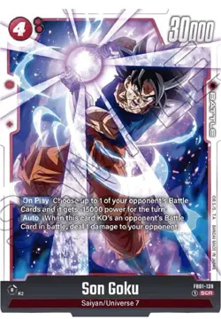 Fusion World Dragon Ball Super Card Game Son Goku Fb01 139 Sec - Image 1