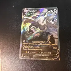 Pokemon TCG Lugia v Alt Art 186/195 Silver Tempest Card, Near Mint Condition - Image 1