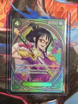 2025 One Piece Card Game Japanese Tashigi EB03-018 SR SP Alt Art Parallel - Image 1
