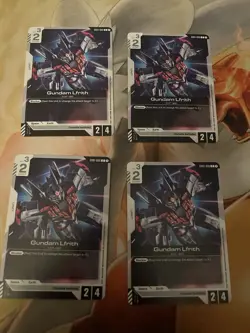 Gundam Card Game Gundam Lfrith GD01-086 C X 4 Newtype Rising - Image 1
