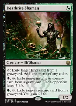 MTG Deathrite Shaman, Light Play, English GRN Guild Kit - Image 1