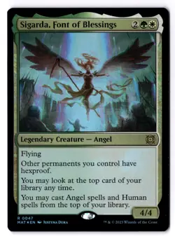 Sigarda, Font Of Blessings NM* FOIL March Of The Machines 0047 mtg -UnltdCards - Image 1