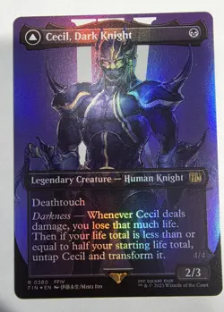 Cecil, Dark Knight Redeemed Paladin 0380 Borderless Foil MTG Final Fantasy - Image 1