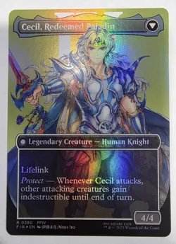 Cecil, Dark Knight Redeemed Paladin 0380 Borderless Foil MTG Final Fantasy - Image 2